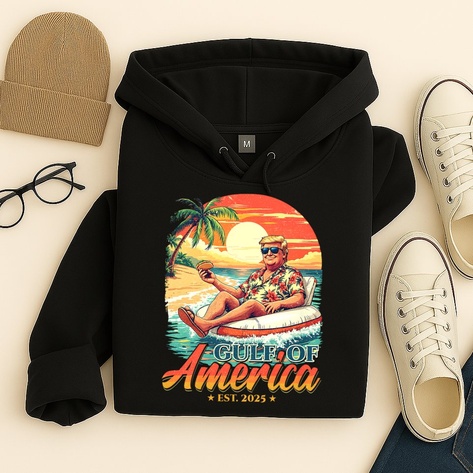 Funny Trump Shirt Gulf Of Us America Est 2025 Hoodie