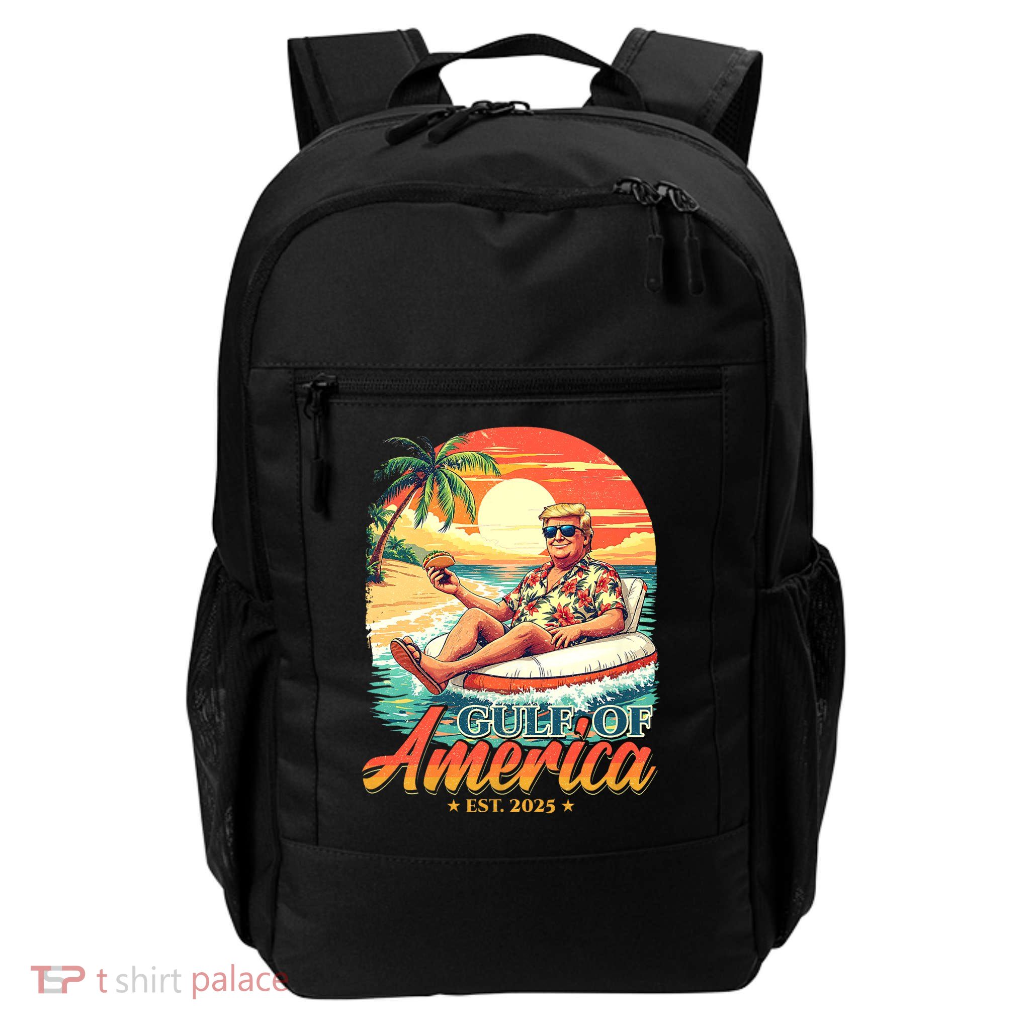 Funny Trump Shirt Gulf Of Us America Est 2025 Backpack