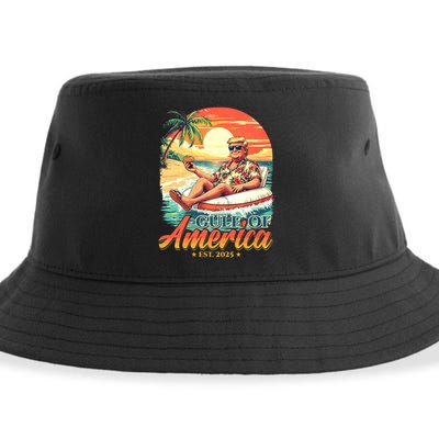 Funny Trump Shirt Gulf Of Us America Est 2025 Sustainable Bucket Hat