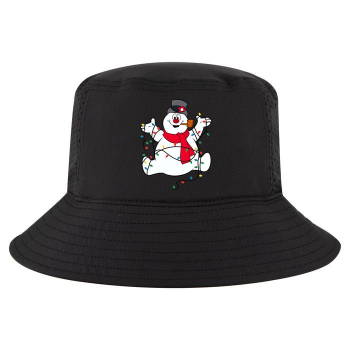 Frosty The Snowman Christmas Lights Portrait T Cool Comfort Performance Bucket Hat