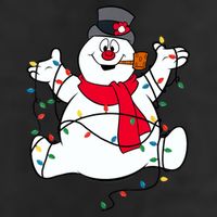 Frosty The Snowman Christmas Lights Portrait T Cool Comfort Performance Bucket Hat