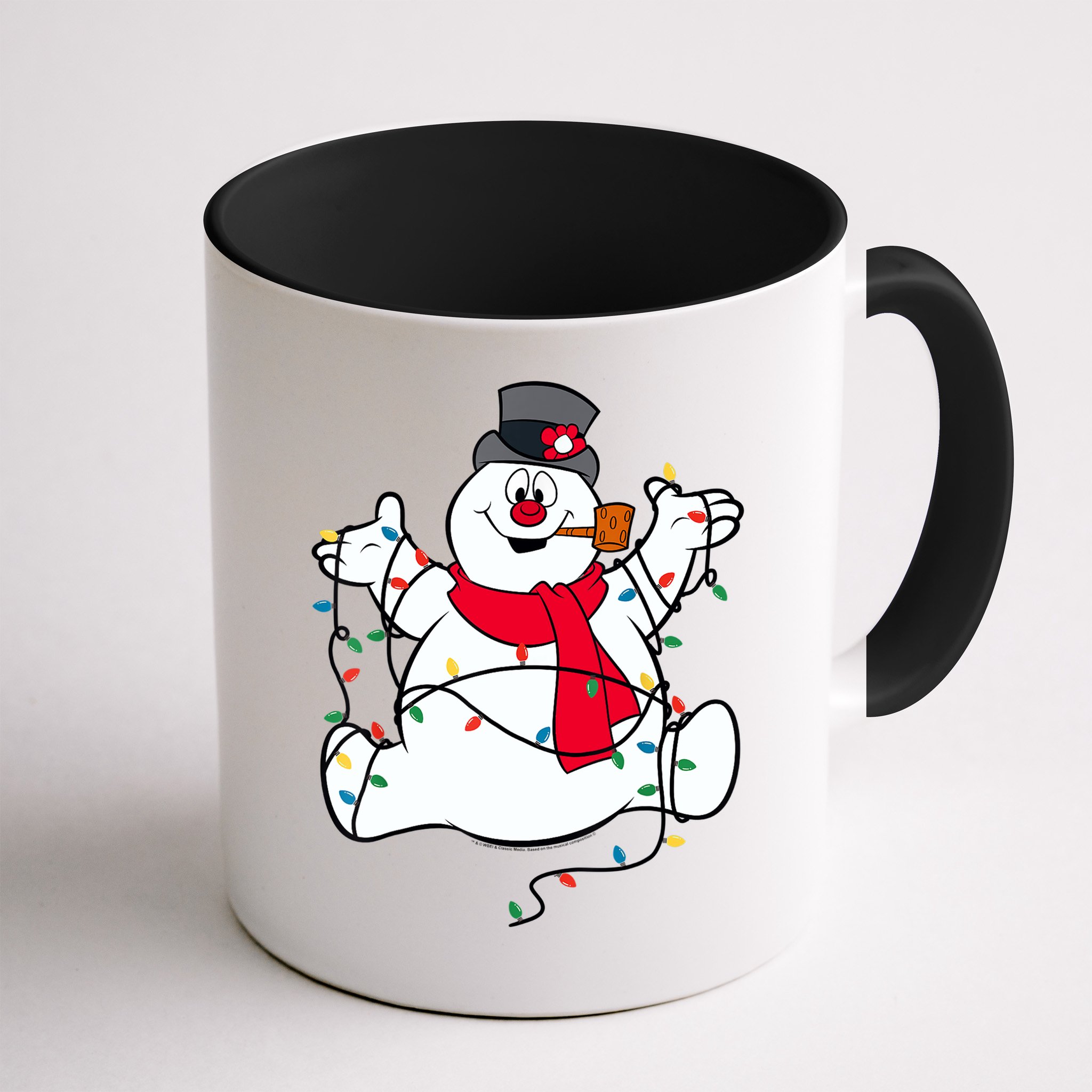 Frosty The Snowman Christmas Lights Portrait T Mug