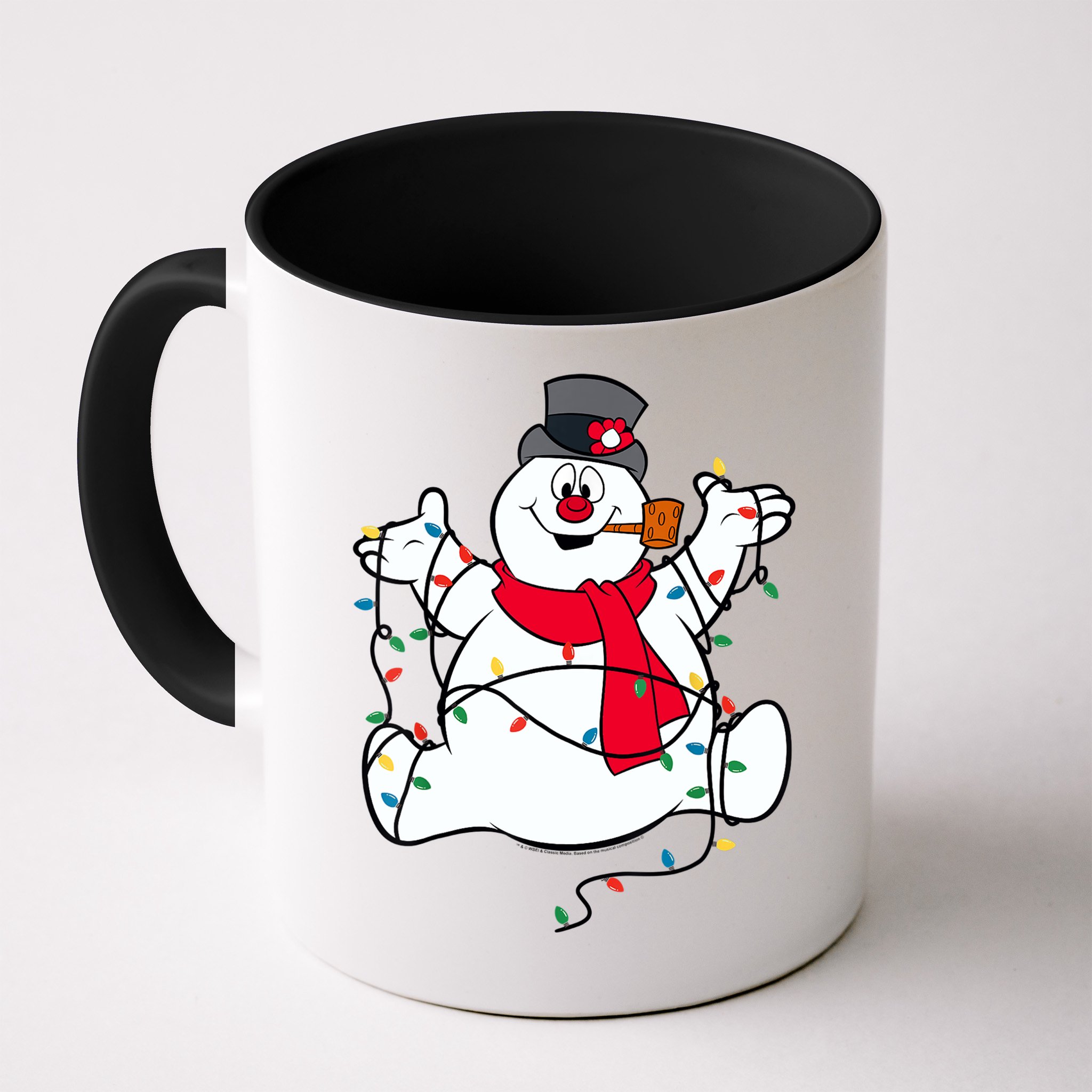 Frosty The Snowman Christmas Lights Portrait T Mug