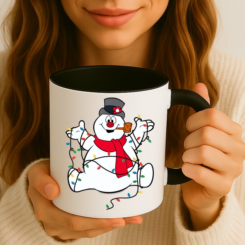 Frosty The Snowman Christmas Lights Portrait T Mug