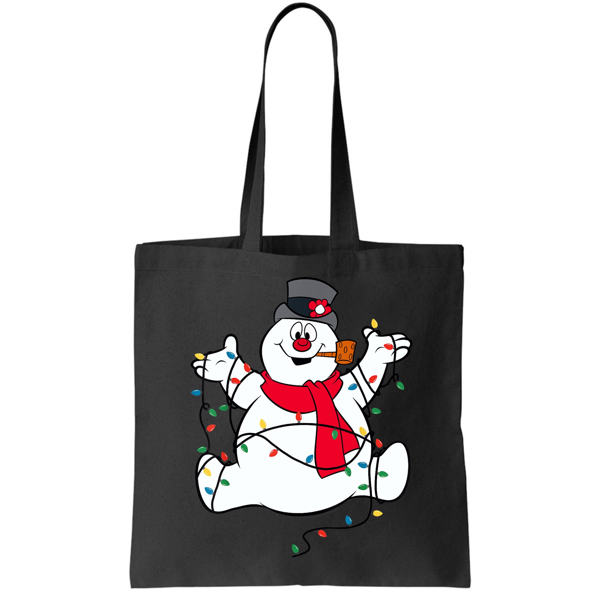 Frosty The Snowman Christmas Lights Portrait T Bag