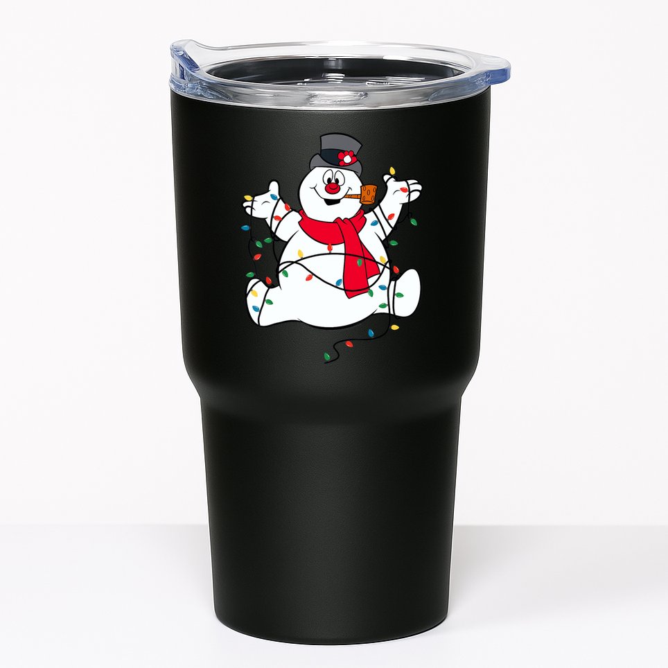 Frosty The Snowman Christmas Lights Portrait T Tumbler