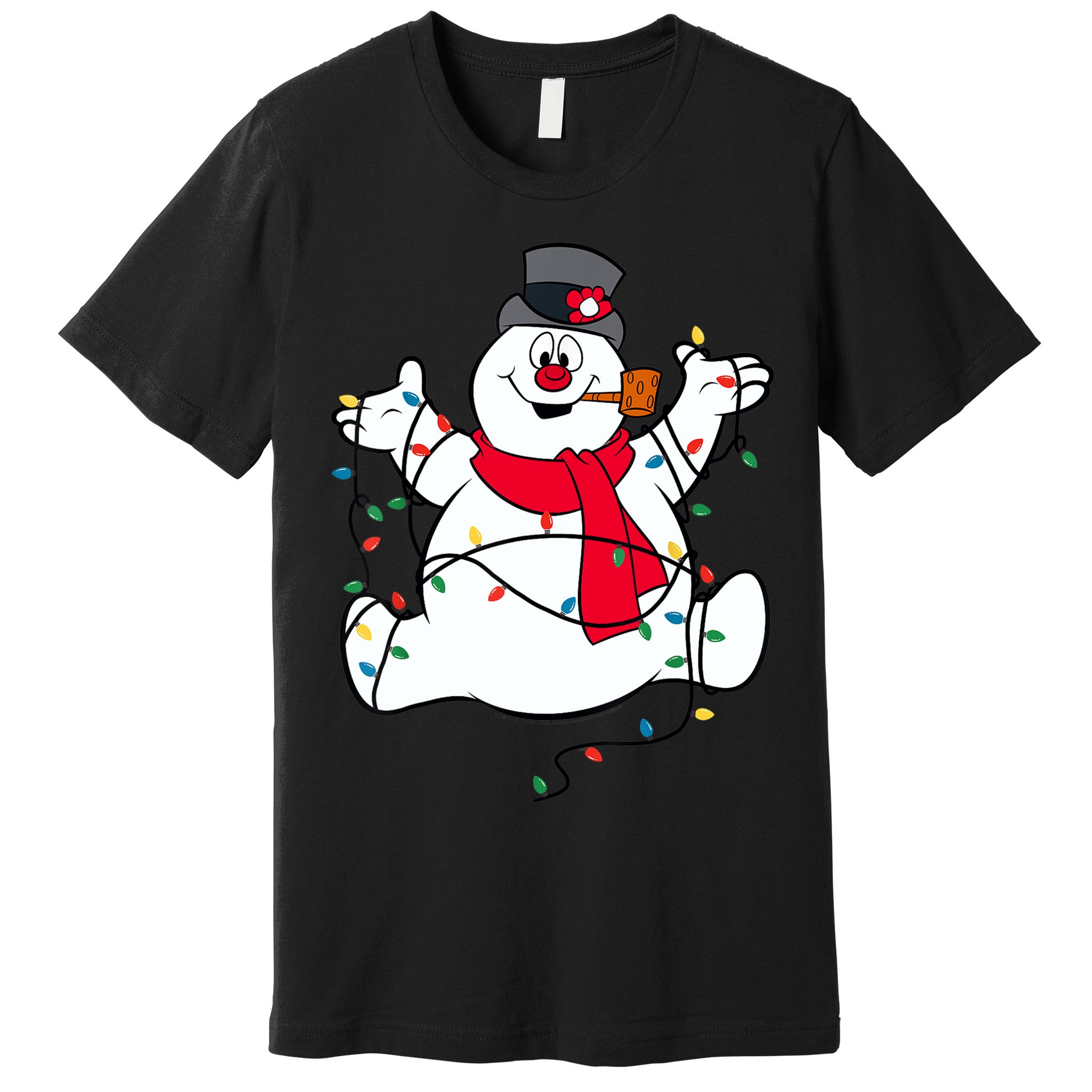 Frosty The Snowman Christmas Lights Portrait T Premium T-Shirt