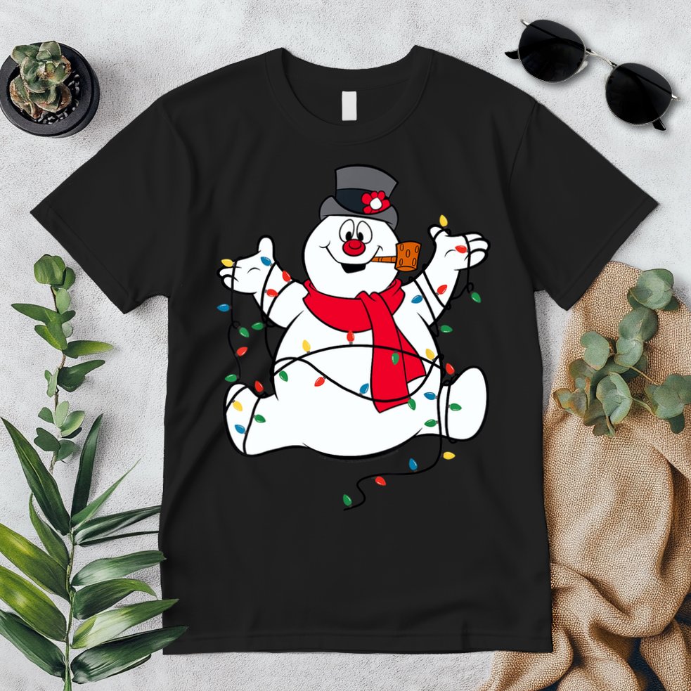 Frosty The Snowman Christmas Lights Portrait T Premium T-Shirt
