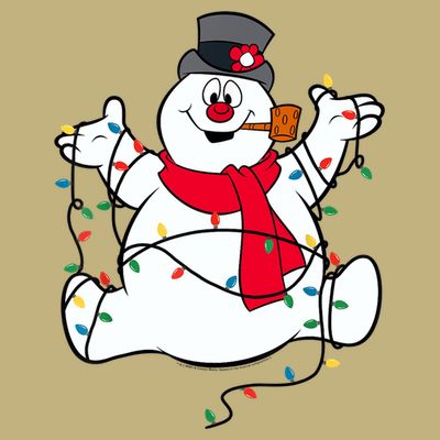 Frosty The Snowman Christmas Lights Portrait T T-Shirt