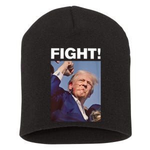 Fight! Trump Shot Trump Rally Short Acrylic Beanie