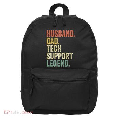 Funny Tech Support Christmas Gifts For Dad Husband 16 in Basic Backpack