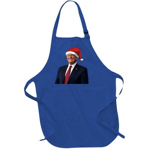 Funny Trump Santa Hat Donald Trump Christmas New Year 2025 Meaningful Gift Full-Length Apron With Pockets