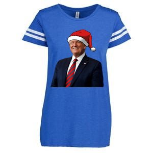 Funny Trump Santa Hat Donald Trump Christmas New Year 2025 Meaningful Gift Enza Ladies Jersey Football T-Shirt