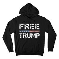 Free Trump Support Trump 2024 America Flag Hoodie