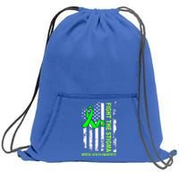 Fight The Stigma Tal Health Awareness Depression Anxiety Great Gift Sweatshirt Cinch Pack Bag