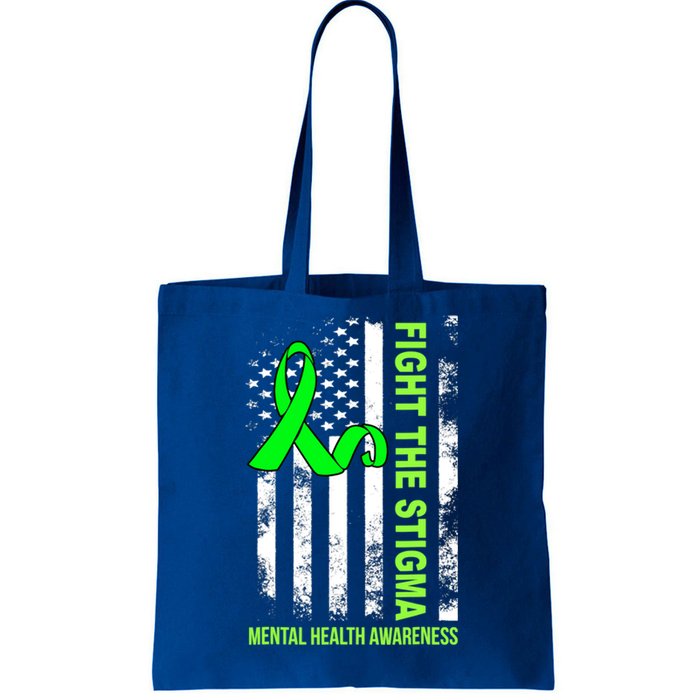 Fight The Stigma Tal Health Awareness Depression Anxiety Great Gift Tote Bag