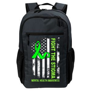 Fight The Stigma Tal Health Awareness Depression Anxiety Great Gift Daily Commute Backpack