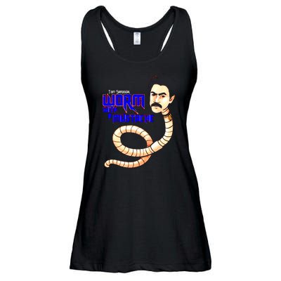 Funny Tom Sandoval You Are Worm With A Mustache Ladies Essential Flowy Tank