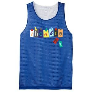 Funny Theater Theatre Fan Gift Musical Play Broadway Drama Gift Mesh Reversible Basketball Jersey Tank