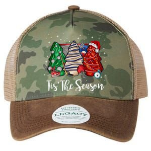 Funny Tis The Season Design Christmas Tree Cakes Hockey Meaningful Gift Legacy Tie Dye Trucker Hat