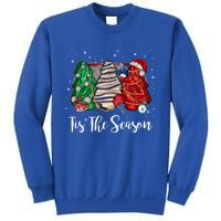 Funny Tis The Season Design Christmas Tree Cakes Hockey Meaningful Gift Sweatshirt