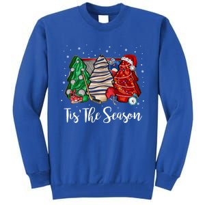 Funny Tis The Season Design Christmas Tree Cakes Hockey Meaningful Gift Tall Sweatshirt