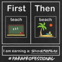 First Teach Then Beach Summer Break Paraprofessional Trucker Hat
