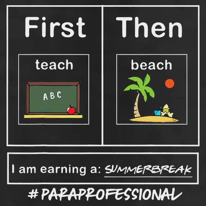 First Teach Then Beach Summer Break Paraprofessional Trucker Hat