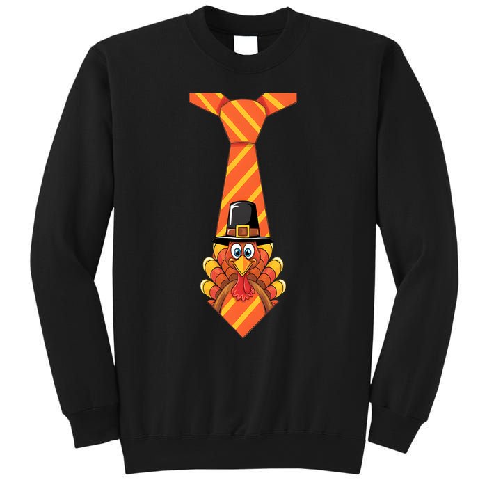 Funny Thanksgiving Turkey Tie Design Sweatshirt