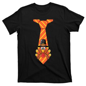 Funny Thanksgiving Turkey Tie Design T-Shirt