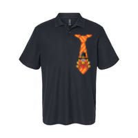 Funny Thanksgiving Turkey Tie Design Softstyle Adult Sport Polo