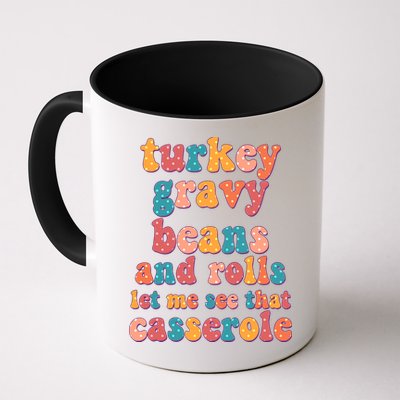 Funny Thanksgiving Turkey Gravy Beans And Rolls Mug