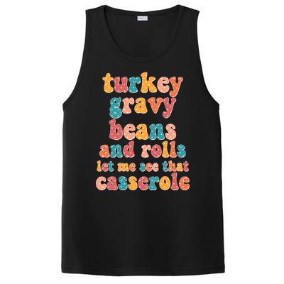 Funny Thanksgiving Turkey Gravy Beans And Rolls PosiCharge Competitor Tank