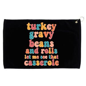 Funny Thanksgiving Turkey Gravy Beans And Rolls Grommeted Golf Towel