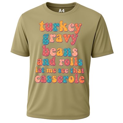 Funny Thanksgiving Turkey Gravy Beans And Rolls Performance Shirt
