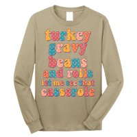 Funny Thanksgiving Turkey Gravy Beans And Rolls Long Sleeve Shirt