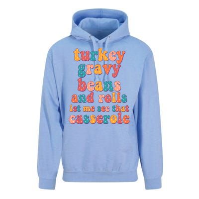 Funny Thanksgiving Turkey Gravy Beans And Rolls Unisex Surf Hoodie