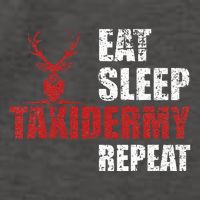 Funny Taxidermist T Eat Sleep Taxidermy Repeat Gift Vector Backpack