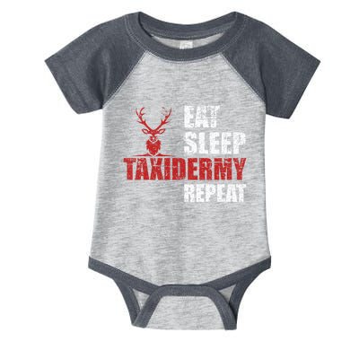 Funny Taxidermist T Eat Sleep Taxidermy Repeat Gift Infant Baby Jersey Bodysuit
