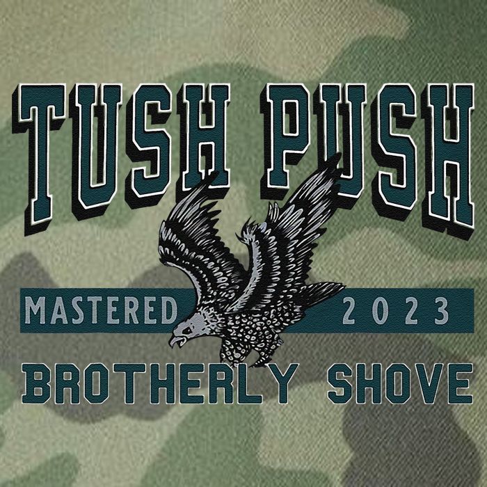 Funny The Tush Push Eagles Brotherly Shove Legacy Tie Dye Trucker Hat