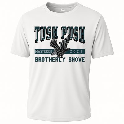 Funny The Tush Push Eagles Brotherly Shove Performance Shirt