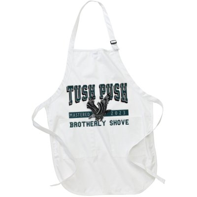 Funny The Tush Push Eagles Brotherly Shove Apron