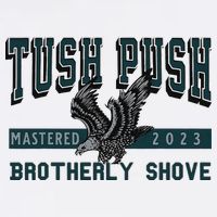 Funny The Tush Push Eagles Brotherly Shove Cooling Performance Long Sleeve Crew