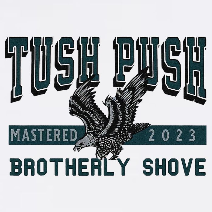 Funny The Tush Push Eagles Brotherly Shove Youth Performance Sprint T-Shirt