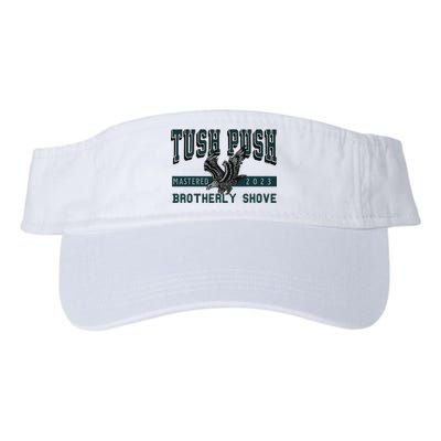 Funny The Tush Push Eagles Brotherly Shove Visor