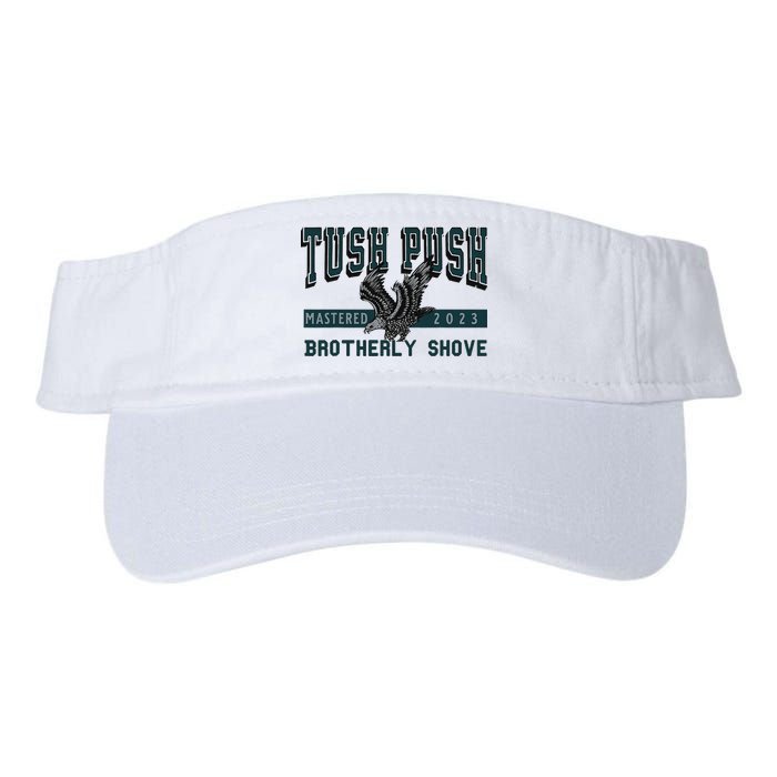 Funny The Tush Push Eagles Brotherly Shove Visor