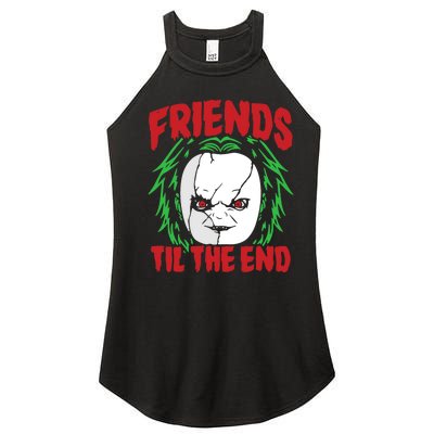 Friends Till The End Lazy Halloween Costume Horror Movie Women’s Perfect Tri Rocker Tank