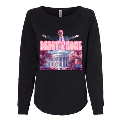 Funny Trump Take America Back DaddyS Home Trump Pink 2024 Gift Womens California Wash Sweatshirt