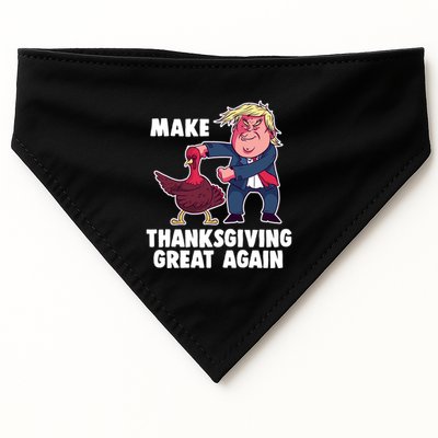 Funny Trump Turkey Floss Gift USA-Made Doggie Bandana
