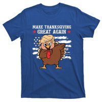 Funny Trump Turkey Make Thanksgiving Great Again Trump 2024 Cool Gift T-Shirt